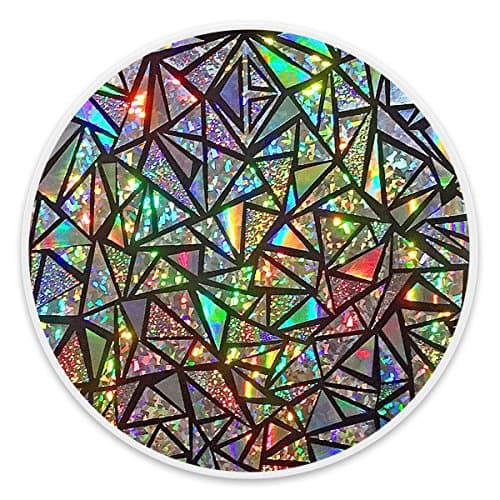 Customstand Customize Expanding Stand Pop Grip Mount Holder Sockets for iPhone,Samsung Galaxy,all Cellphones and Tablets - Pretty Holographic Mosaic White