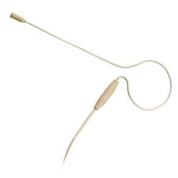 Omnidirectional Ear-Worn Microphone - Pro Series Headworn Condenser Mic - Compatible with One of Our Mic System Varieties - Adjustable Portable Microphone - Beige