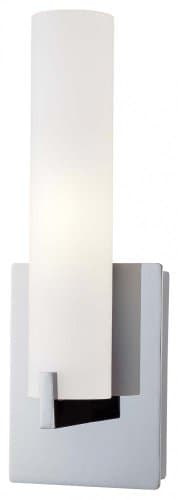 Chrome 1 Light 4.75in. Width Bathroom Sconce from the Tube Collection Model-P5040-077-PL