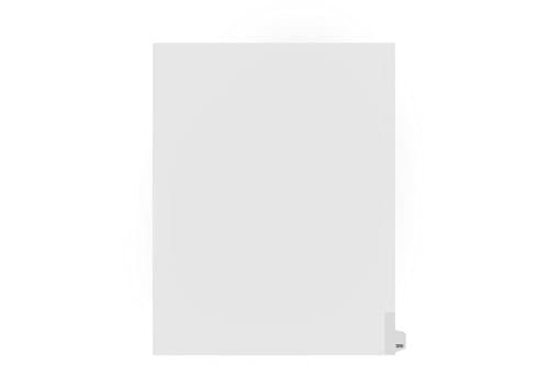 Kleer-Fax Letter Size Individually Numbered 1/25th Cut Side Tab Index Dividers, 25 Sheets per Pack, White, Number 300 (98300)