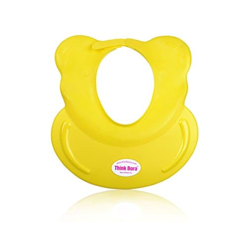 LvDD Kids Baby Bath Shower Cap Hat, Soft Comfortable Adjustable Wash Hair Shield Hat Visor for Babies Children, Silicone Protect Soft Cap Hat MultiColor, Yellow