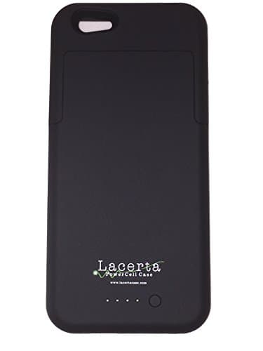 iPhone 6 Battery Case Works with Apple Lightning Cord, LACERTA PowerCell for iPhone 6 (4.7 Inches) 3500mAh External Battery Designer Case / Protective & Slim Custom Fit Case for All Versions of Apple's iPhone 6 4.7 Inch (Not the iPhone 6 Plus 5.5 Inch)