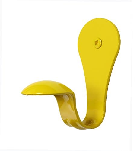 SmartHook ColorZ Garment Friendly Single Coat Hook - 3 Pack (Sunburst Yellow)