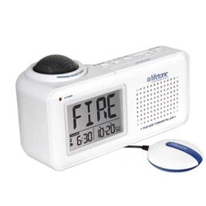 Lifetone Hl Bedside Fire Alarm & Clock