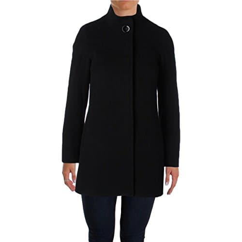 Cinzia Rocca Womens Wool Lined Pea Coat Black 2