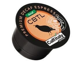 CBTL Premium DECAF Espresso Capsules - 100 Count (10 Boxes of 10)