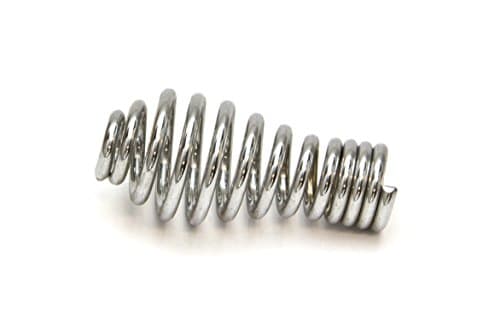 Spring Stove Handle, Chrome Finish, Tapered at one end. Max Diameter: 1-1/8", Length: 2-1/2", Fits 1/2" Rod. for use with BBQ Grills, Smokers, Furnaces, Coal/Wood/Pellet Stoves.