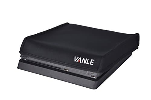 Vanle Playstation 4 Slim Console Dust Cover, Soft Protect Guard Sleeve Case for PS4 Slim