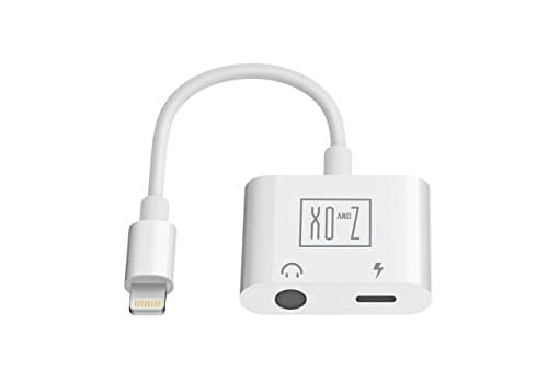 iPhone Adapter Lightning to Audio 3.5 mm Aux Headphone Jack &amp; Charging Port for iPhone X, 8, 8 Plus, 7, 7 Plus, supports iOS11 (Charging and Listening)