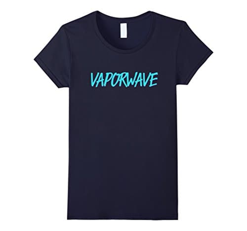 Womens Vaporwave Shirt Medium Navy