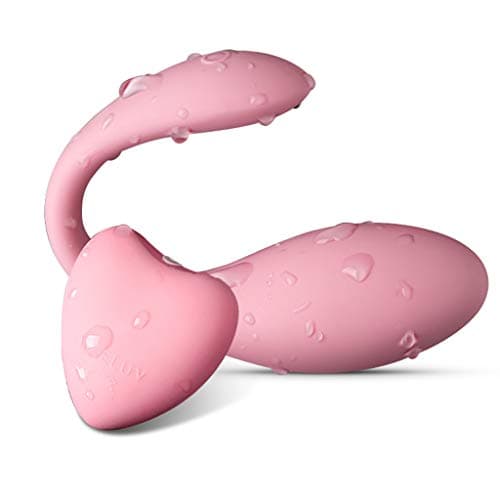 GJM Shop Wireless Remote Control Liquid Silicone Double Motor 9 Frequency Vibration Invisible Wearable Vibrator Waterproof USB Charging Massager (Color : Pink)