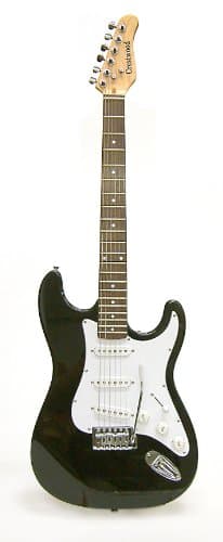 Crestwood ST920B Solid Body Electric Guitar, Black
