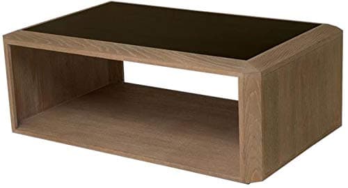 Scarborough House Cocktail Table Brown Cerused Oak Bronze Lacquer Rectangular