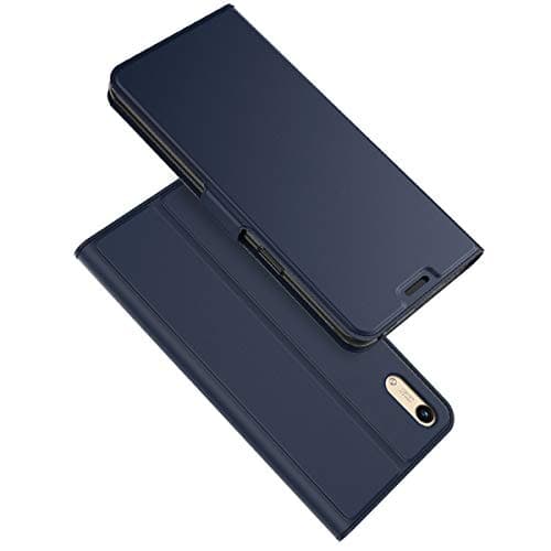 Torubia Wallet Case, Huawei Honor Play 8A Flip Case, Classy Slim Leather Wallet, ID Credit Card Slot Holder for Huawei Honor Play 8A - Blue