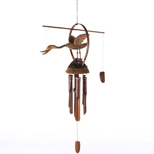 Nodding Duck Bamboo Bali Wind Chimes Pipes