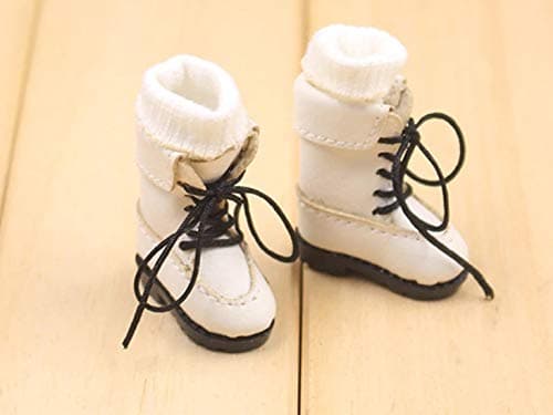 Studio one 1 Pair Riding Boots White Shoes for Blyth Doll ICY licca Azone Joint Doll 1/6 Doll 30 cm Doll