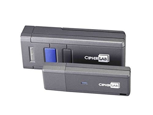 CipherLab A1660SGKT0001 1660 Series IOS and Android Compatible Pocket-Size Bluetooth Linear Imaging CCD Scanner, 2 AAA Batteries, Scan master Software, Replaces S1660SGKT0001, Grey