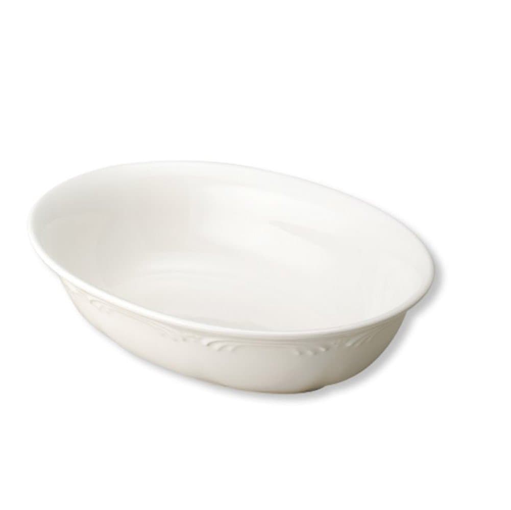 Pfaltzgraff Filigree Oval Vegetable Bowl, White