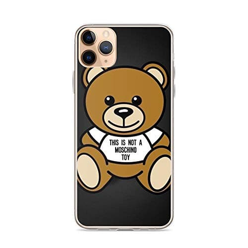TeeTan Compatible with iPhone 11 Pro Max Case Moschino Bear Artwork Pure Clear Phone Cases Cover