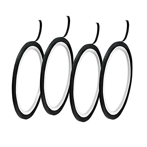 Hraindrop 12Pack 3 mm Black Whiteboard Gridding Graphic Tape Width Graphic Chart Tape Art Tape(49ft per roll)