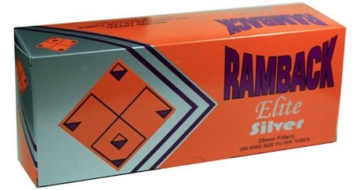 Ramback Elite Silver RYO Cigarette Tubes - King Size 200ct Box (5 Boxes)