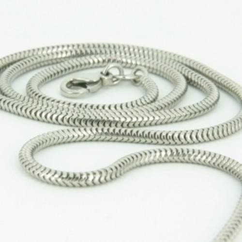 2mm thick solid sterling silver 925 stamped Italian round link SNAKE CHAIN necklace bracelet anklet with lobster claw clasp jewellery jewelry fits Pandora charms - Available in lengths: inch 6"/15cm, 8"/20cm, 10"/25cm, 12"/30cm, 14"/35cm, 16"/40cm, 18"/45cm, 20"/50cm, 22"/55cm, 24"/60cm, 26"/65cm, 28"/70cm, 30"/75cm, 32"/80cm, 34"/85cm, 36"/90cm, 38"/95cm, 40"/100