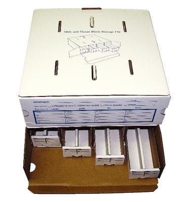 Azer Scientific ES080 Tissue Cassette Block Cardboard Stackable Storage File, 8 Drawers, 10/case