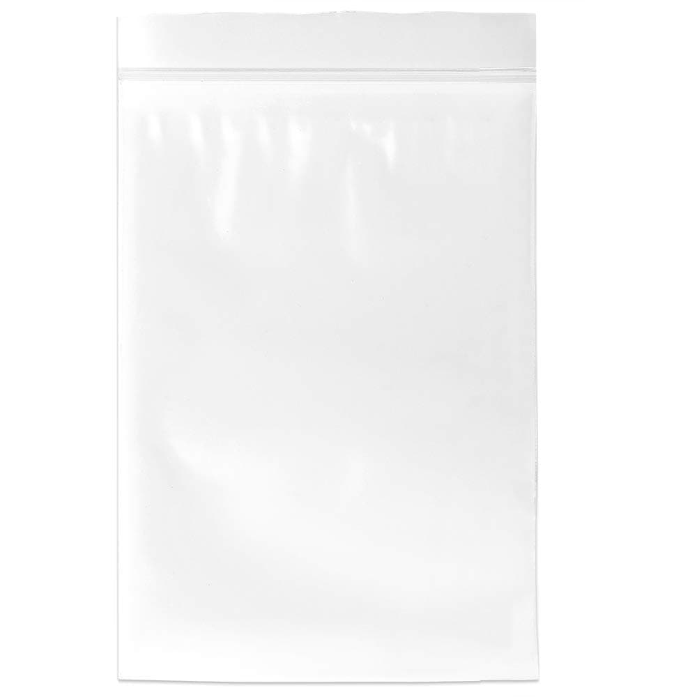 5" x 8" (Pack of 100),2 Mil Clear Plastic Reclosable Zip Poly Bags with Resealable Lock Seal Zipper (Pack of 100)