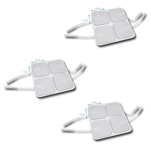 12 Pieces Electrode Pads for TENS Unit EMS Machine Device Massager Premium Quality Self Adhesive Square 2" x 2" Wholesale