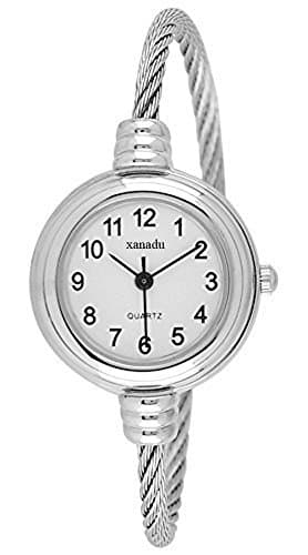 XANADUWomen's Cable Wire Band Bangle Cuff Watch