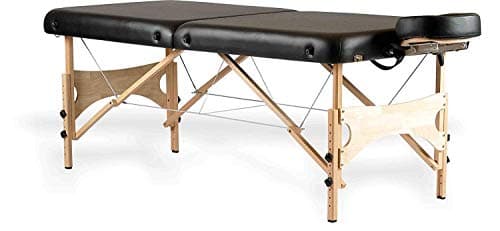 Medvision Foldable Massage Table/Treatment Table Wooden (Black)