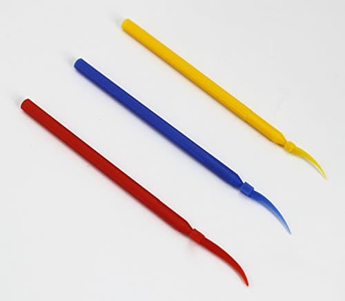 300pcs Dental Plastic Wedge with Long Handle 3sizes (3colors) Poly-Wedges