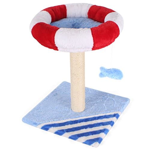 CUPETS Pet Products Cat Tree House with Scratching Post for Kittens and Cat,Activity Tree