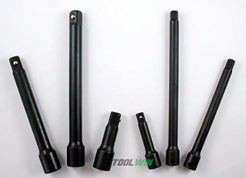 NEW 6pc Air Impact Socket Extension Bar Wrench Set 1/2" 3/8" Drive