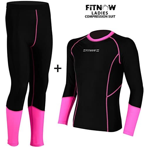 Ladies Compression Thermal Base Layer Tights Shirt Under Suit Long Pant