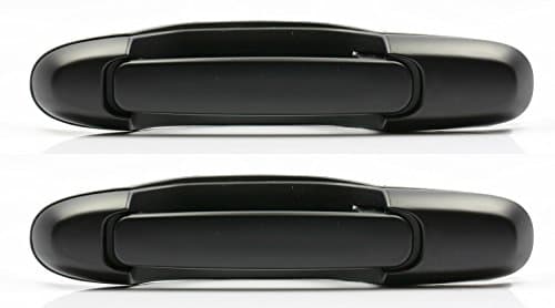 Performance PFM-806690 Smooth Black Pair Set Sliding Door Handle w/Power Lock Exterior Outside Door Handle for Toyota Sienna