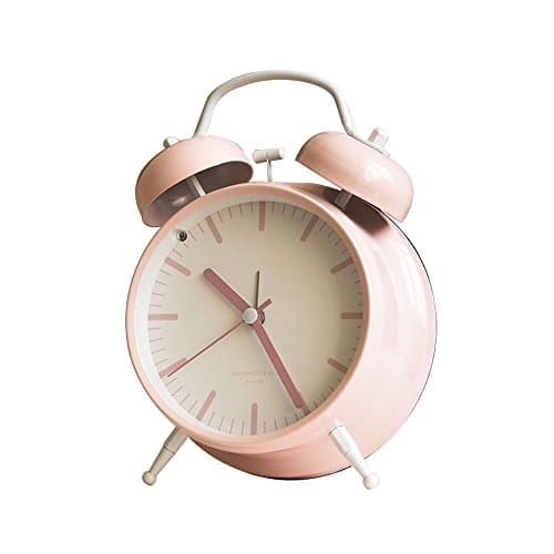 Simplism Twin Bell Alarm Clock Pink 3"