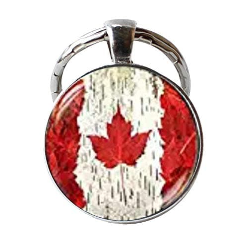 Canada Flag Keychain,Toronto Ottawa Canada Keychain,Canada Maple Leaf Flag Keychain