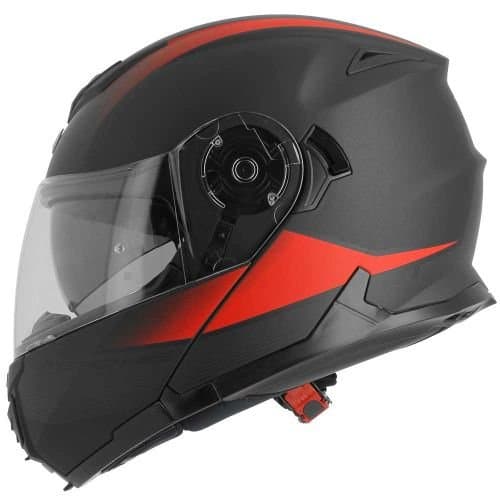 Astone rt1200 Adjustable Helmet Vanguard black matt red, size medium