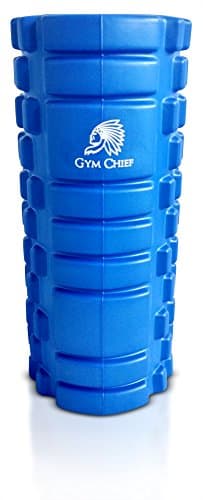 Gym Chief Foam Roller for Deep Tissue Tigger Point Muscle Massage - Blue