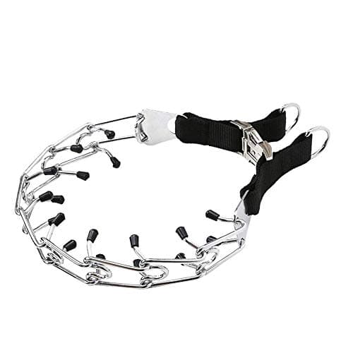 Training Dog Special Stimulation Chain Collar With Black Cover