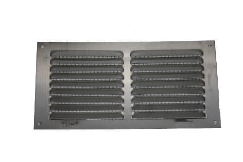 AmigRectangular Premium Aluminium Grille 4" x 8"| Air Vent Cover | For Wall, Sidewall and Ceiling | 3,9 x 7,9 Inch | Silver