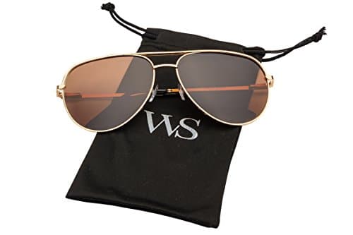 Aviator sunglasses polarized | Oversized Flat Mirror Lenses UV400