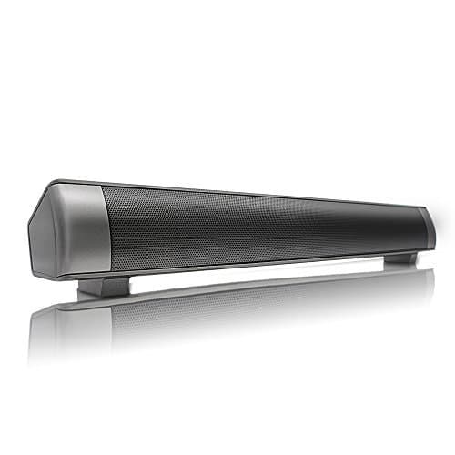 Wireless Subwoofer Stereo Speaker, Bluetooth 3.0 Sound Bar Silver