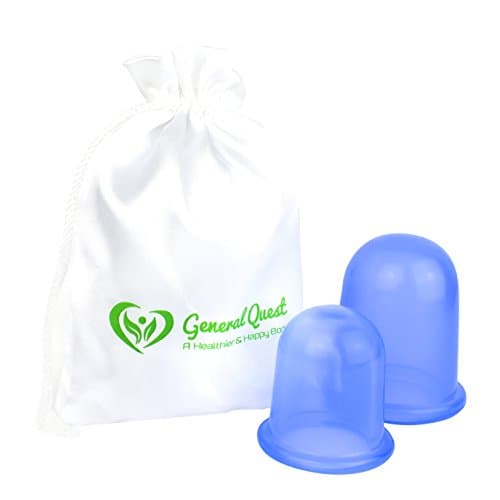 Silicone Cupping for Anti Cellulite -Trigger Point Therapy - Anti-Aging Pain Relief set of 2pcs 1 Large 1 Medium