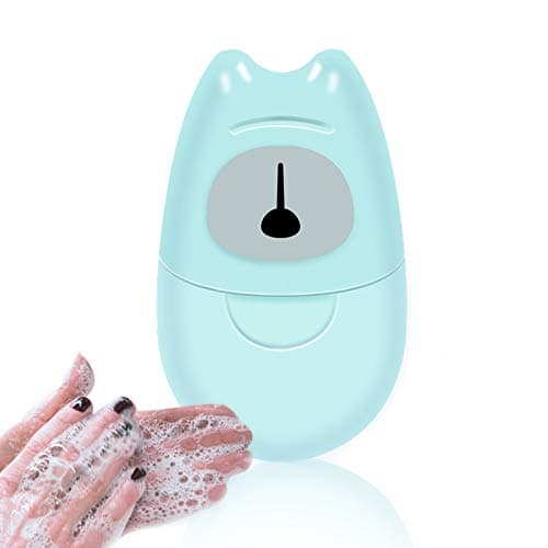 CAIZHAO 50 Sheets Disposable Soap Papers,Eco-Friendly Mini Washing Hand Bath Portable Fit for Travel Hiking Outdoor Camping