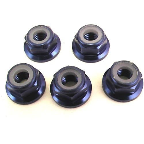 X Spede LNF506 5mm Blue Flanged Lock Nut (5)