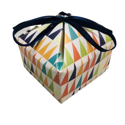The Paper Workshop Geometric Theme Box for Presents , Chocolate Box - Set of 10 Boxes - Size: 3.5" x 3.5" x 1.75"