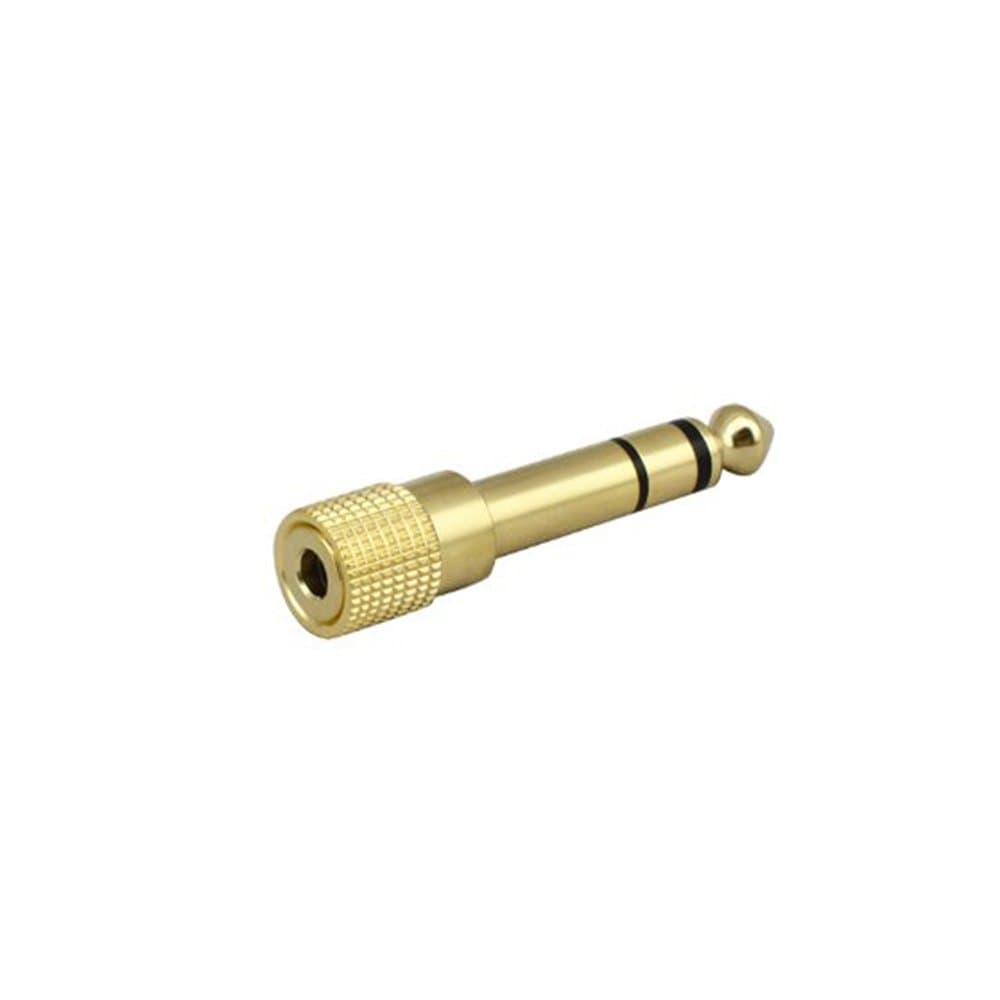 VIMVIP 6.5 to 3.5 Adapter 6.5mm to 3.5mm Male to Female Microphone MIC/Audio Adapter (Gold)
