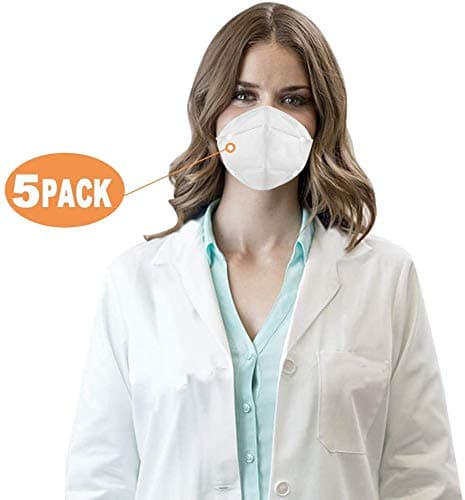 Non-Toxic Disposable Paint Sanding Dust Particulate Respirators 5 Pack